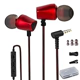 ZXQ A5pro In Ear Kopfhörer mit Kabel,kräftiger Bass,3,5 mm Klinkenstecker mit Mikrofon,mit...