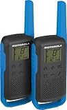 Motorola Solutions – T62 PMR Blau, Walkie Talkie Talkabout, PMR446 Citizens Band Radio, 16 Kanäle...