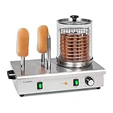 Klarstein Wurstfabrik Pro 600 Hot Dog Maker, 600 Watt, 3 Heizspieße, Temperaturregler 30-100 °C,...