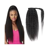 Täglich 10–26 Zoll verworrene gerade Pferdeschwanz-Verlängerung, Wickel-Pferdeschwanz,...