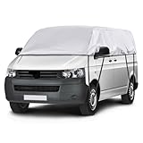 Autoabdeckung Wasserdicht Ersatz für VW T5 T6 LWB, Sonnenfest Hälfte Autoabdeckung, Halbgarage UV...