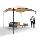 GRINDI IN THE GARDEN - Garten Pergola Pavillon Terrassendach - Rinia 3x3m, beige - stabiles...
