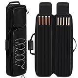 Locmeo 4 x 5 Billard-Queue-Koffer, Pool-Stick-Tasche für 4 Hintern und 5 Schäfte, weiche...