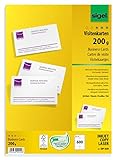 SIGEL DP939 bedruckbare Visitenkarten hochweiß, 600 Stück (60 Blatt), 200 g, 85x55 mm, beidseitig...