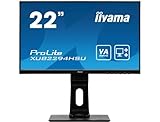 iiyama ProLite XUB2294HSU-B1 54,6cm (21,5') VA LED-Monitor Full-HD (VGA, HDMI, DisplayPort, USB2.0)...