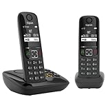 Gigaset AS690A Duo - 2 Schnurlose DECT-Telefone mit Anrufbeantworter - kontrastreiches Display -...