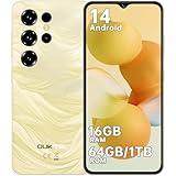 OUKITEL C2 Android 14 Handy Ohne Vertrag - 16GB(4+12)+64GB /1TB Smartphone Ohne Vertrag, 6,52 Zoll...