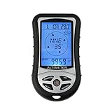 Multifunktions-Gerät für Outdoor / Wandern / Campen, 8 in 1, LCD-Digitalanzeige, Kompass,...