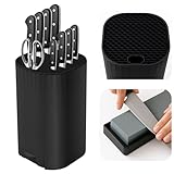 Messerblock Ohne Messer, Qoosea 4 in 1 Universal Abnehmbar Messerhalter Messer Schere Organizer mit...