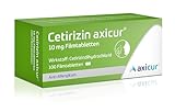 Cetirizin axicur 10 mg Filmtabletten, Linderung von Heuschnupfen und verbundener Beschwerden wie...