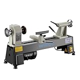 Wiltec Drechselbank 370 W mit variabler Drehzahl 600-2800 U/min, Drechselmaschine mit Planscheibe,...