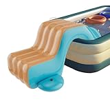 Aufblasbare Wasserrutschen für Pool, aufblasbare Rutsche für – lustiges Wasserspiel für Garten...