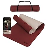 ALPIDEX Yogamatte rutschfest 190 x 61 x 0.6 cm | 190 x 90 x 0.6 cm E-Book Phthalatfreie Fitness TPE...