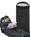 Schlafsack, Sportneer Anziehbarer Deckenschlafsäcke 220 x 84 cm tragbarer 4-Jahreszeiten-Schlafsack...