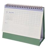 SHOWERORO Stehender Tischkalender Mittelgroßer Monatskalender Dekorativer Schreibtischkalender Für...