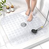 HITSLAM Duschmatte rutschfest, 53x53cm Antirutschmatte Dusche mit Saugnäpfen, Badewannenmatte...