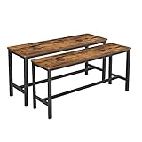 VASAGLE Sitzbänke für Esszimmertisch, 2er Set, Küchenbänke, Esstischbänke, 32,5 x 108 x 50 cm,...