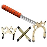 Billard Queuestab Teleskop Pool Queue Brücke Verstellbar Gold Hoch Niedrig und Cross Gabel mit...