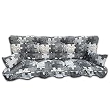 Adlatus-Kühnemuth Polsterauflage Hollywoodschaukel 180x50 Modell 154 modernes Design in grau...