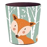YAKOK Mülleimer Kinderzimmer, 10L PU Leder Tier Dekorativ Papierkorb Kinder für Mädchen Jungen...