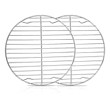 Homikit Abkühlgitter 2er-Set, Edelstahl Rund Kuchengitter Auskühlgitter zum Backen Kühlen...