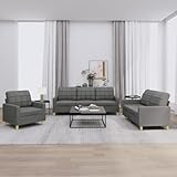 Festnight 3-2-1 Sofagarnitur Couchgarnitur Loungesofa,Sofa 3 Sitzer + Sofa 2 Sitzer + Sessel,Stoff...