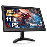 podofo 11,6 Zoll IPS Monitor, Full HD 1080P Monitor für Computer/Überwachung/Rückfahrkamera, mit...