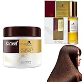 Karseell Collagen Hair Treatment, Karseell Haamrmaske und Moroccan Argan Oil Hair Serum für...