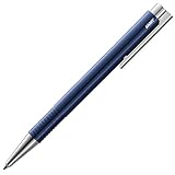 LAMY logo M+ Kugelschreiber 204 aus bruchfestem Kunststoff in der Farbe blau mit verchromter Spitze...