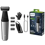 Philips Bodygroom Series 5000, wasserfester Trimmer für Intimbereich und Körper, gründliche und...