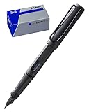 Lamy Set aus 1x safari Füllhalter 017 in umbra Feder für Linkshänder und 1x T10 3er Set...