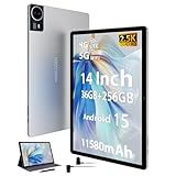MAXLEGEN Tablet 14 Zoll, 2.5K Touch Display, 36GB RAM+512GB ROM/1TB TF SIM Tablet 4G LTE+5G WiFi,...