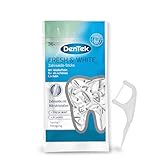 DenTek Fresh & White Zahnseide Sticks - mit Mikrokristallen - für weißere Zahnzwischenräume -...