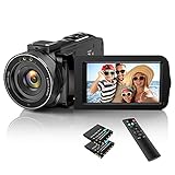 IXNAIQY Videokamera Camcorder, 1080P 30FPS, 36MP, Vlogging Kamera, für YouTube, Nachtsicht, 3,0''...