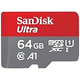 SanDisk Ultra Android microSDXC UHS-I Speicherkarte 64 GB + Adapter (Für Smartphones und Tablets,...