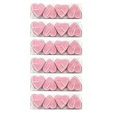 pajoma® Herz Teelichte 24 Stück, Valentinstagskerze - Rosa in Polycarbonathülle, Brenndauer ca. 3...