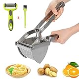 HOTLIKE Kartoffelpresse aus Edelstahl, Spätzlepresse 3 PCS Set, Professionelle Spätzlechef mit...