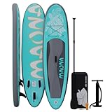 Stand Up Paddle-Board | Türkis | SUP Board | 308 cm lang | Komplettset Alu-Paddel | Luftpumpe |...