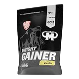 Mammut Nutrition Weight Gainer Crash 5000 Vanilla, Kohlenhydrate, Masseaufbau Gainer mit Creatin,...