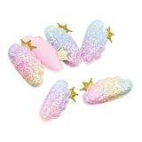 Dickly 6x6 Stücke Padded Glitter Krone Patches Appliques Haar Zubehör DIY
