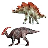 2 Stücke Dinosaur Set, Realistische Figur Modell, Spielzeug Kindergeburtstag Party Dekoration,...