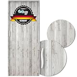 Portango Falttür Eiche grau aus PVC Kunststoff für Innen & Außen Komplettset I faltbare...