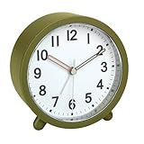 TFA Dostmann Analoger Wecker batteriebetrieben, 60.1043.04, inkl Quarzuhr, Nicht tickend, für...