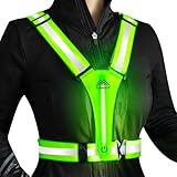Topward Warnweste Sicherheitsweste für Fahrrad Auto Laufweste Joggen, High-Vis reflektierende...