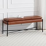 chairus Gepolsterte Sitzbank Polsterbank für Wohnzimmer Ottoman für Eingangsbereich PU Leder...