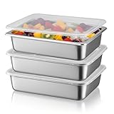 Luxvara 3-Teilige Schnitzel Panierset Schalen | Panierset aus Spülmaschinenfestem Rostfreiem...