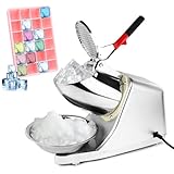 Elektrischer Eiszerkleinerer, 300 W, 220 V-240 V, Edelstahl, mit Doppelmesser, Schnee-Cone-Maker...