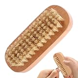 Holdes Nagelbürste,Zweiseitige Fingernagelbürste - Holzwerkzeug Mit Wildschweinborsten Für...