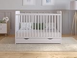 Love For Sleep Babybett Beistellbett 120x60 cm mit Schublade & Matratze - Kinderbett Baby Bett Holz...