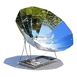 Solarkocher mit Parabolspiegel klein und mobil, für Camping geeignet